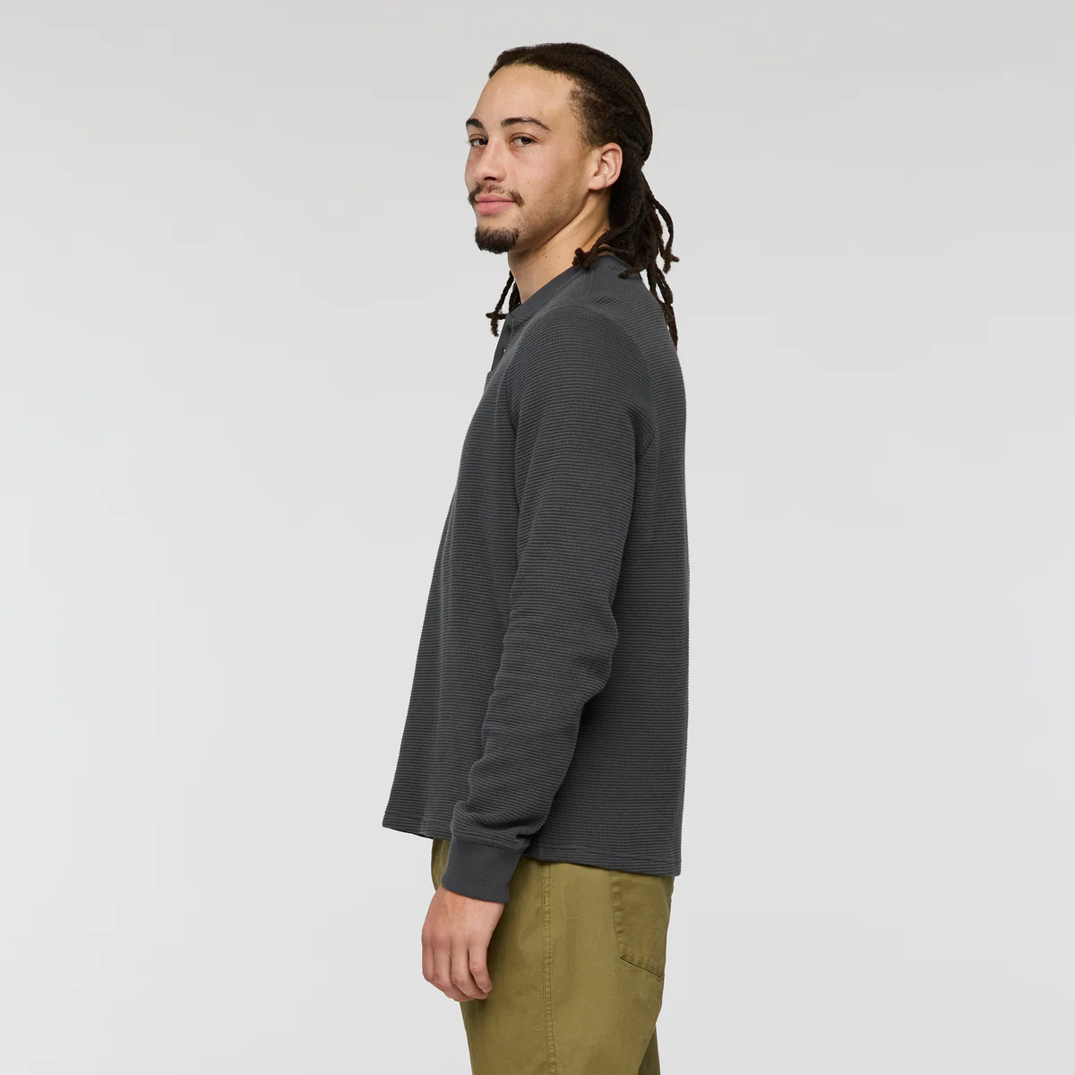 Atajo Long-Sleeve Waffle Henley - Men's - Image 10